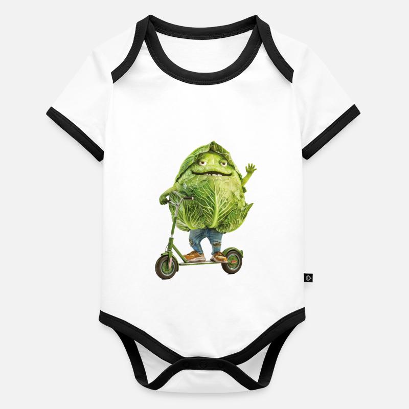 Kohl Scooter Baby Bio-Kurzarm-Kontrastbody