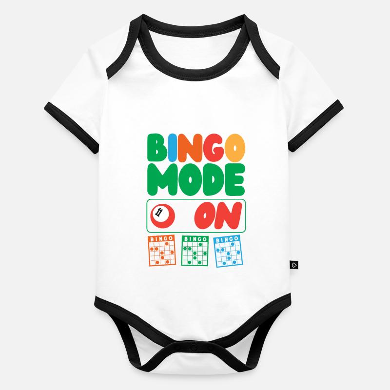 Bingo Player Bingo Mode On Organic Baby Contrasting Bodysuit