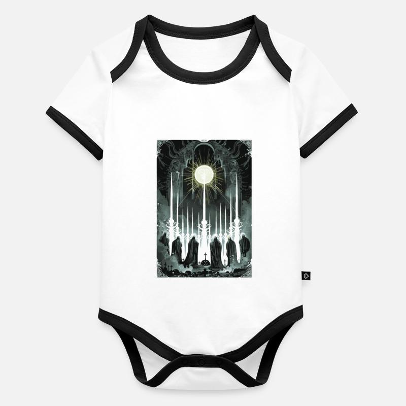 Tarot d’évaluation Body Bébé bio contrasté manches courtes