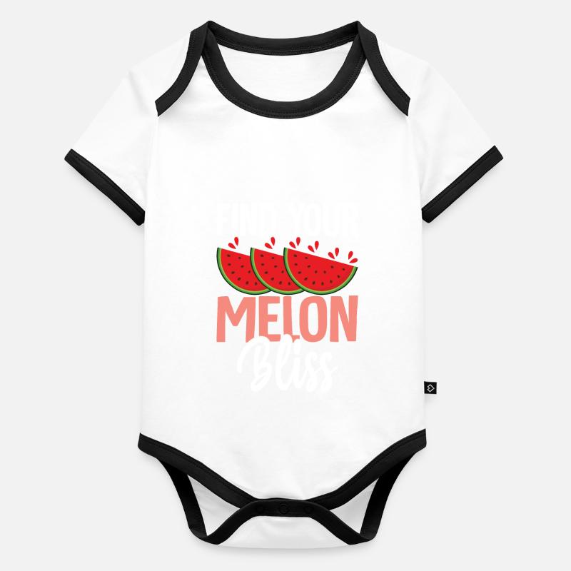 Melon Poison Organic Baby Contrasting Bodysuit
