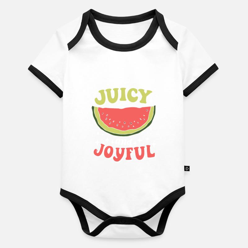 Melon Poison Organic Baby Contrasting Bodysuit