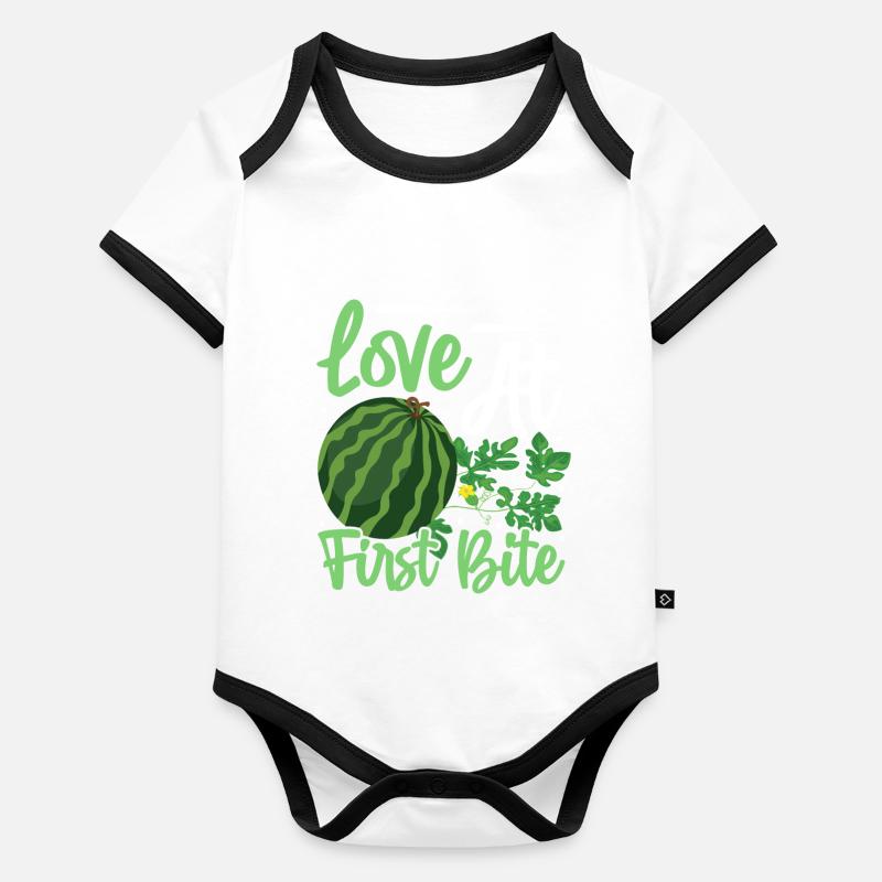Melon Poison Organic Baby Contrasting Bodysuit
