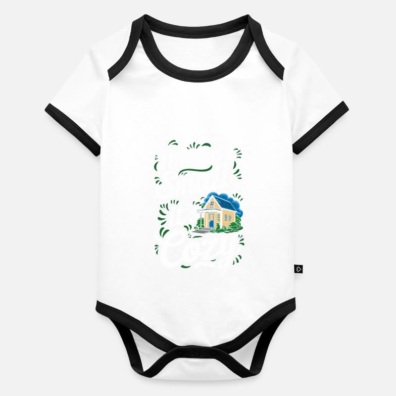 Rolling Tiny House Mode de vie minimaliste Body Bébé bio contrasté manches courtes