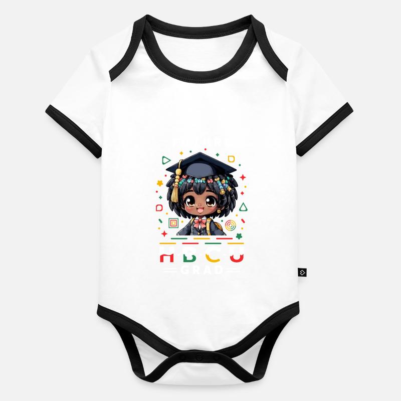 Future HBCU Organic Baby Contrasting Bodysuit
