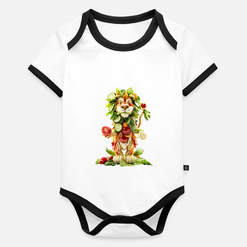 Lion Salad Organic Baby Contrasting Bodysuit