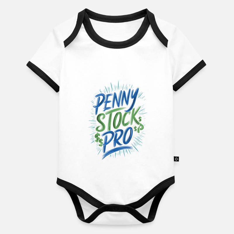 Börsenhändler, Forex-händler, Anlegerhandel Baby Bio-Kurzarm-Kontrastbody