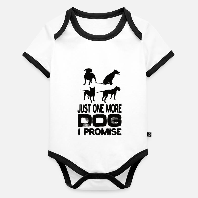 Juste un chien de plus que je promets aux chiens Chien de compagnie Body Bébé bio contrasté manches courtes