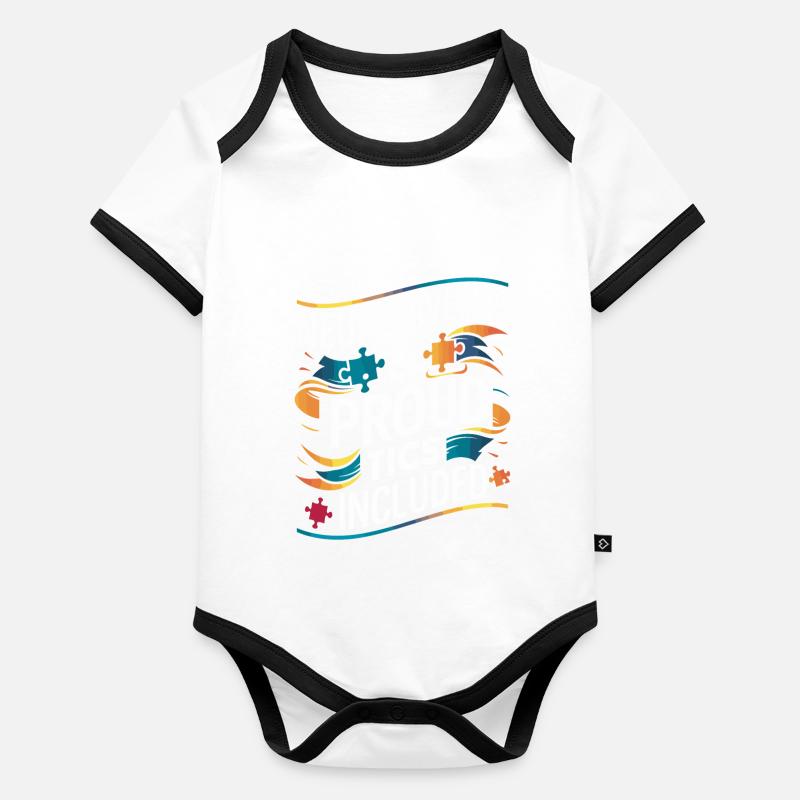 Tourette-syndrom-bewusstsein Neurodiverse Baby Bio-Kurzarm-Kontrastbody