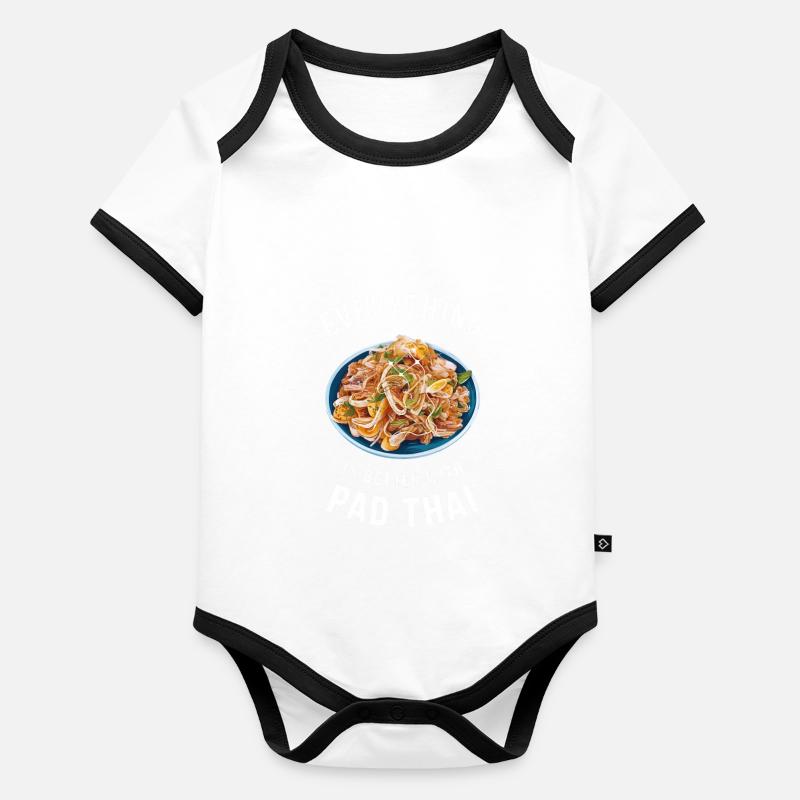 Everything is better with Pad Thai Organic Baby Contrasting Bodysuit