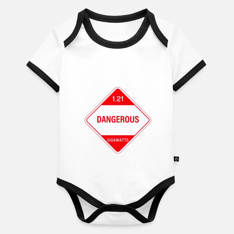 1.21 gigawatts ! Danger! Body Bébé bio contrasté manches courtes
