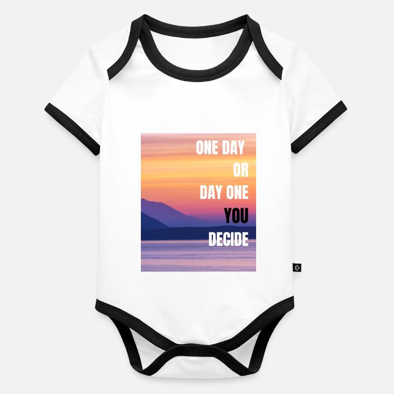 Dégustation Body Bébé bio contrasté manches courtes