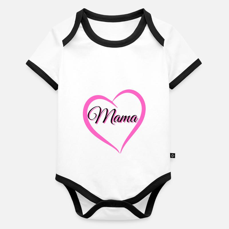 mom Organic Baby Contrasting Bodysuit