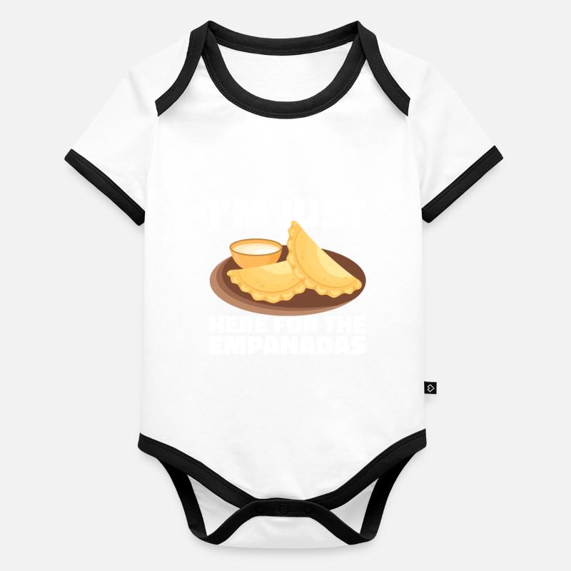 Empanada Dumpling Espagnol Mexicain Body Bébé bio contrasté manches courtes