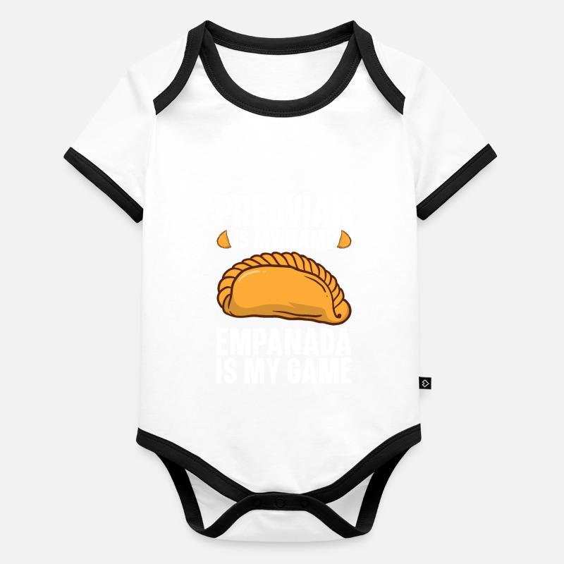 Empanada Dumpling Espagnol Mexicain Body Bébé bio contrasté manches courtes