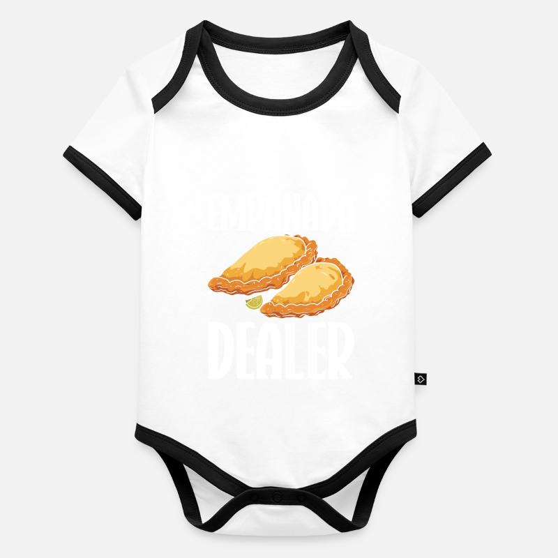 Empanada Dumpling Espagnol Mexicain Body Bébé bio contrasté manches courtes