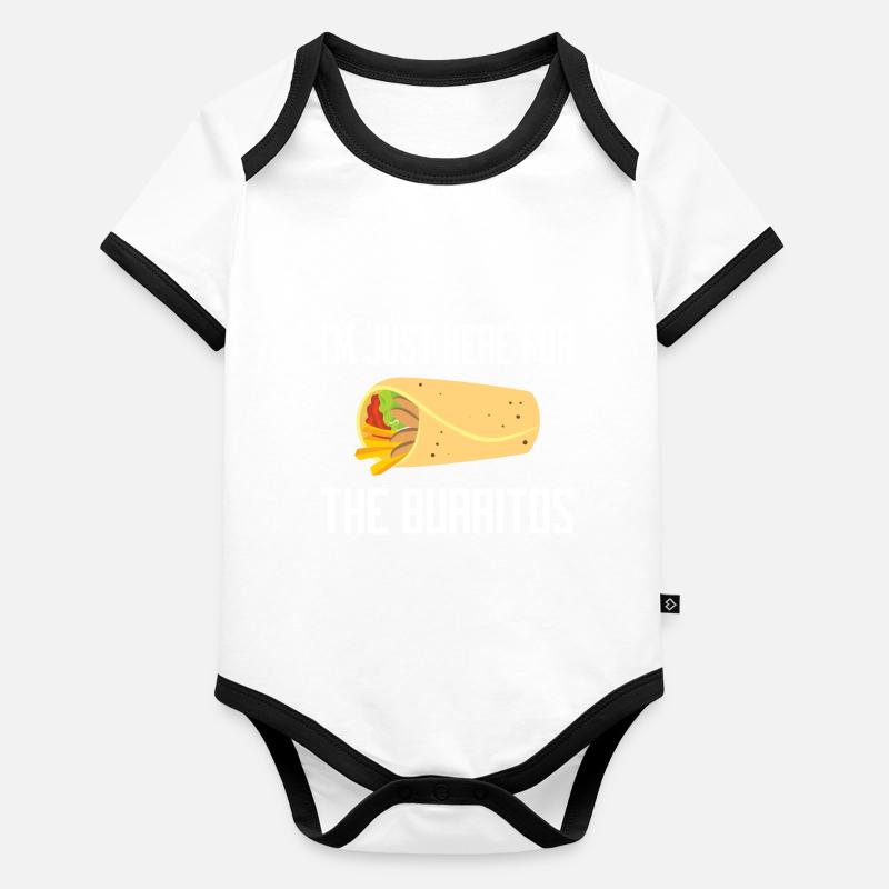 Burrito Gift Baby Bio-Kurzarm-Kontrastbody