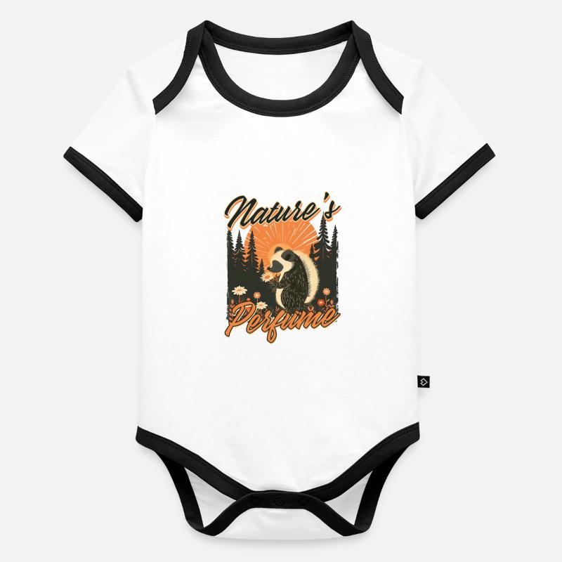 Skunk Parfum de la nature Body Bébé bio contrasté manches courtes