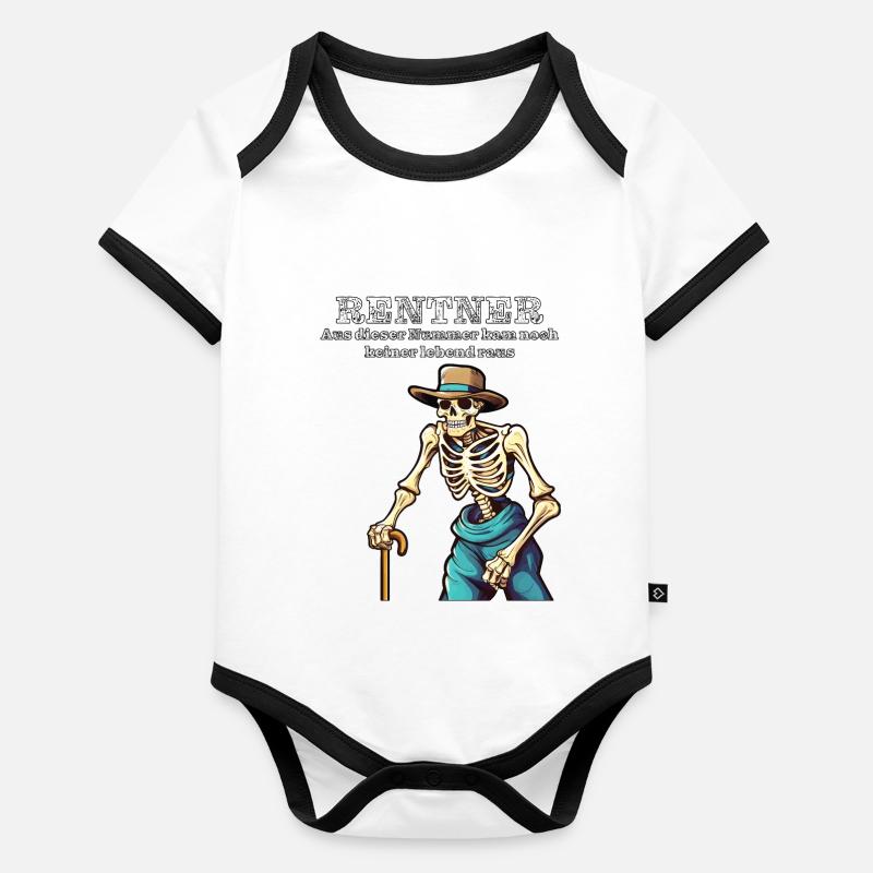 Pensioner Organic Baby Contrasting Bodysuit