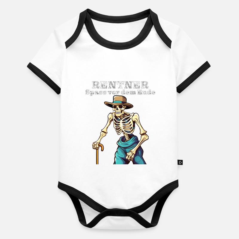 PENSIONERS Fun before the end Organic Baby Contrasting Bodysuit