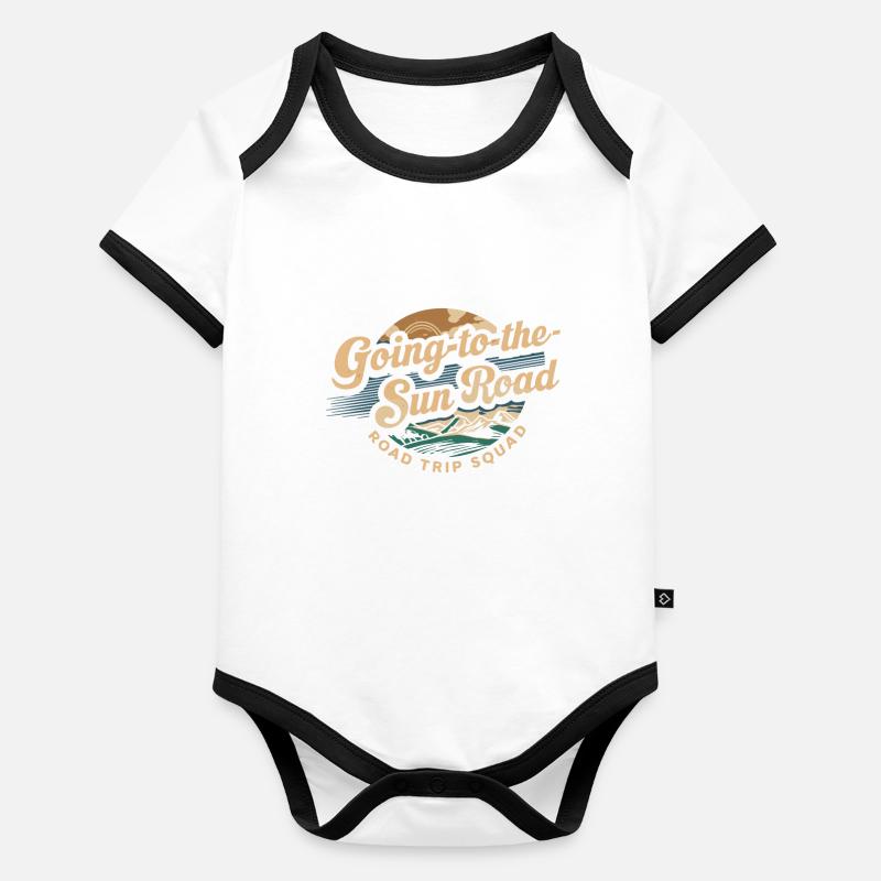 Going To The Sun Road Trip Squad Adventure Organic Baby Contrasting Bodysuit