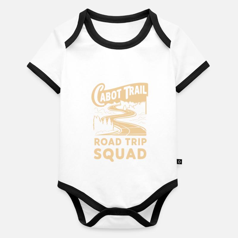 Aventure en escouade sur la piste Cabot Body Bébé bio contrasté manches courtes