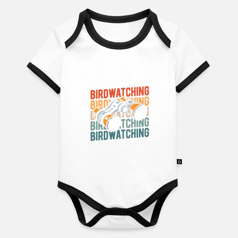 Birdwatchers Organic Baby Contrasting Bodysuit