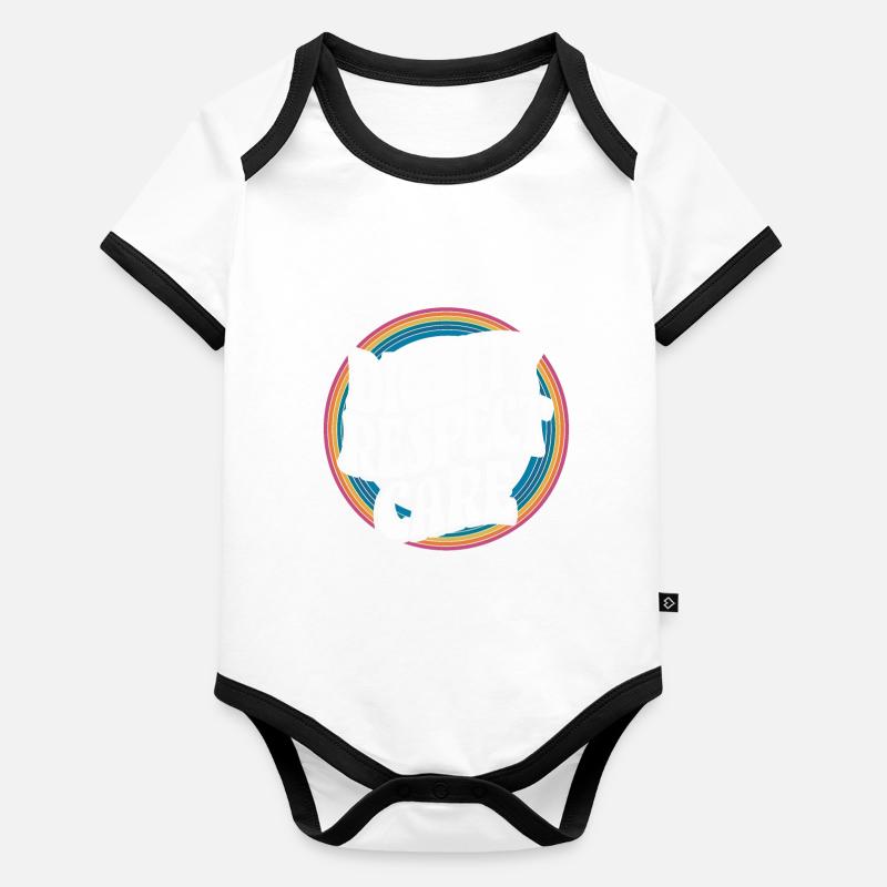 Social Worker, Social Work, Dignity, Respect, Care Organic Baby Contrasting Bodysuit