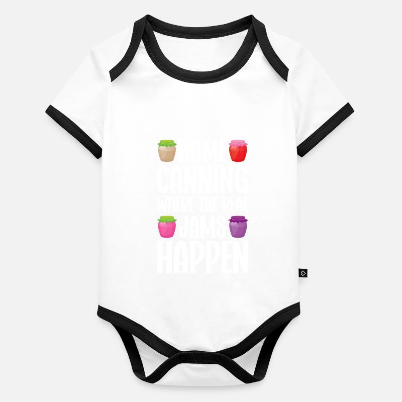 Canning Canning Canning Organic Baby Contrasting Bodysuit