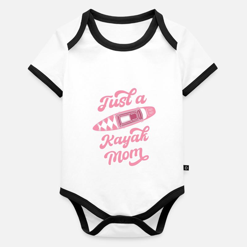 Kayaker Just A Kayak Mom Organic Baby Contrasting Bodysuit