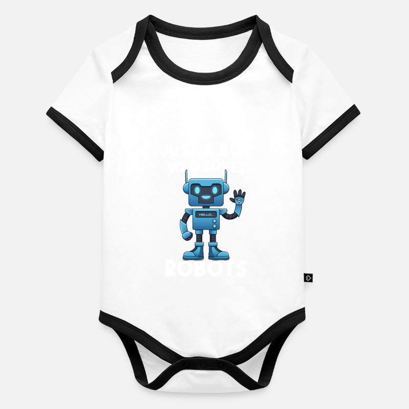 Technologie de l’information Intelligence artificielle Mécanique Robots Body Bébé bio contrasté manches courtes