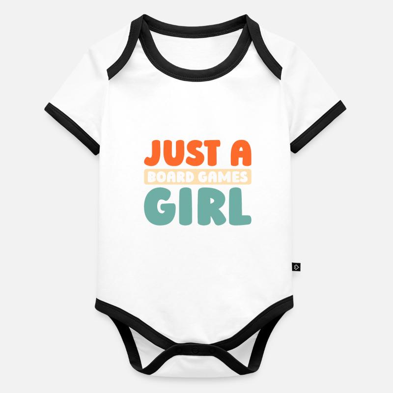 Board Game Board Game Organic Baby Contrasting Bodysuit