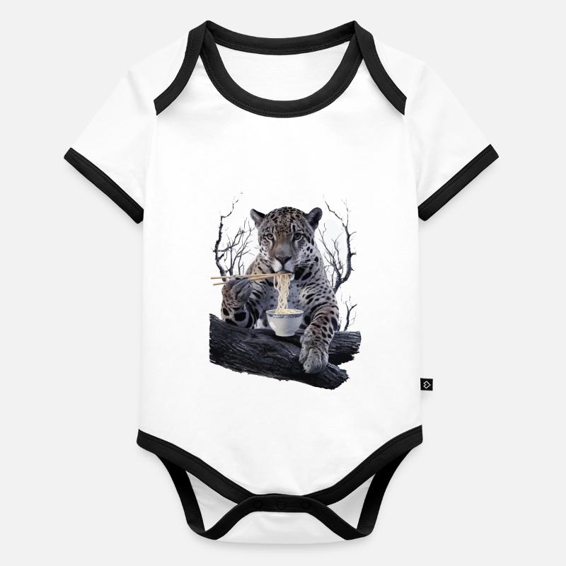 Jaguar Baby Bio-Kurzarm-Kontrastbody