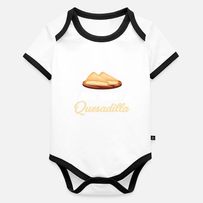 Je veux juste un Argentin Body Bébé bio contrasté manches courtes