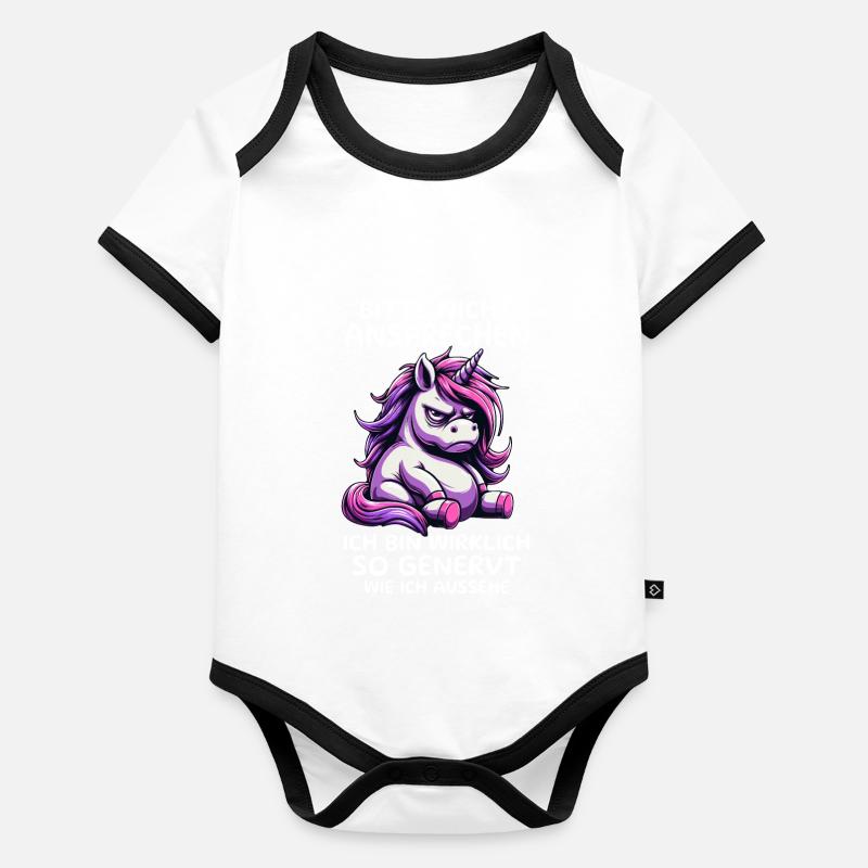 Bitte Nicht Ansprechen Ich Bin Wirklich So Genervt Baby Bio-Kurzarm-Kontrastbody