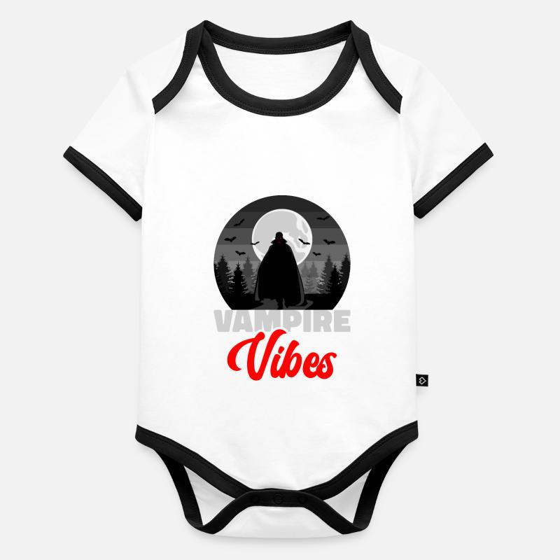 Halloween Kostüm Baby Bio-Kurzarm-Kontrastbody