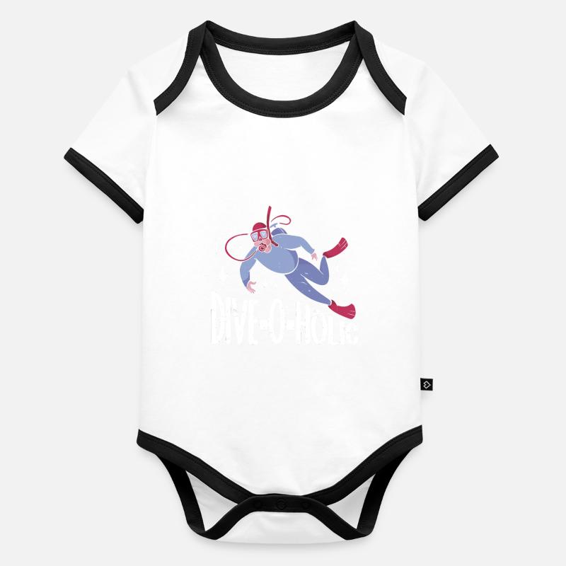 Scuba Diving Diver Baby Bio-Kurzarm-Kontrastbody
