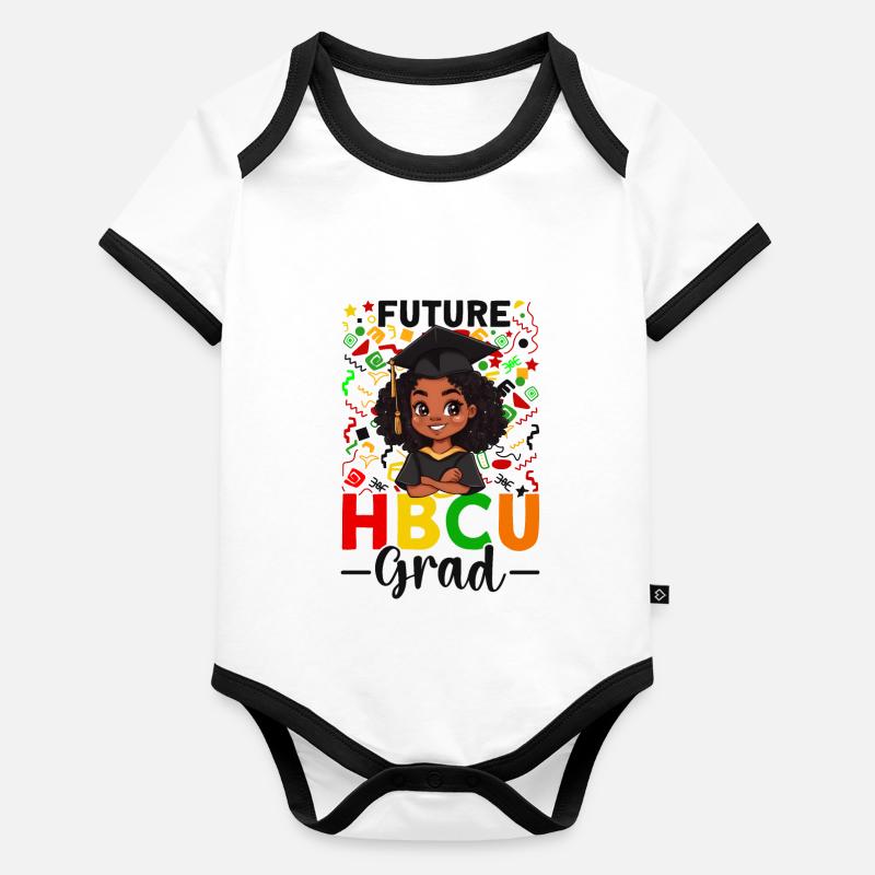 Futur HBCU Body Bébé bio contrasté manches courtes