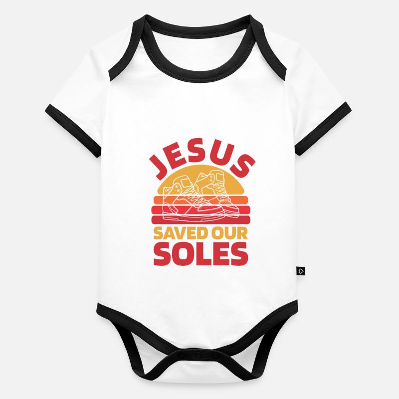 Baskets Christian Body Bébé bio contrasté manches courtes