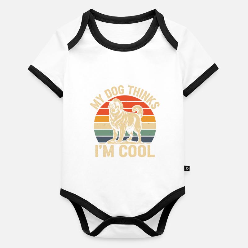 Maremme abruzzes berger Maremmano Body Bébé bio contrasté manches courtes