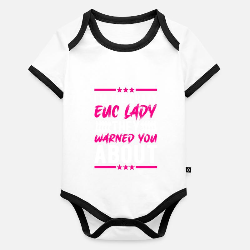 EUC Monowheel Baby Bio-Kurzarm-Kontrastbody