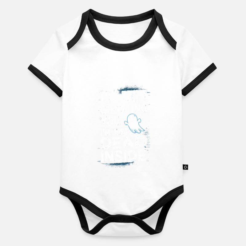 Introversion Style alternatif Émotionnel Body Bébé bio contrasté manches courtes
