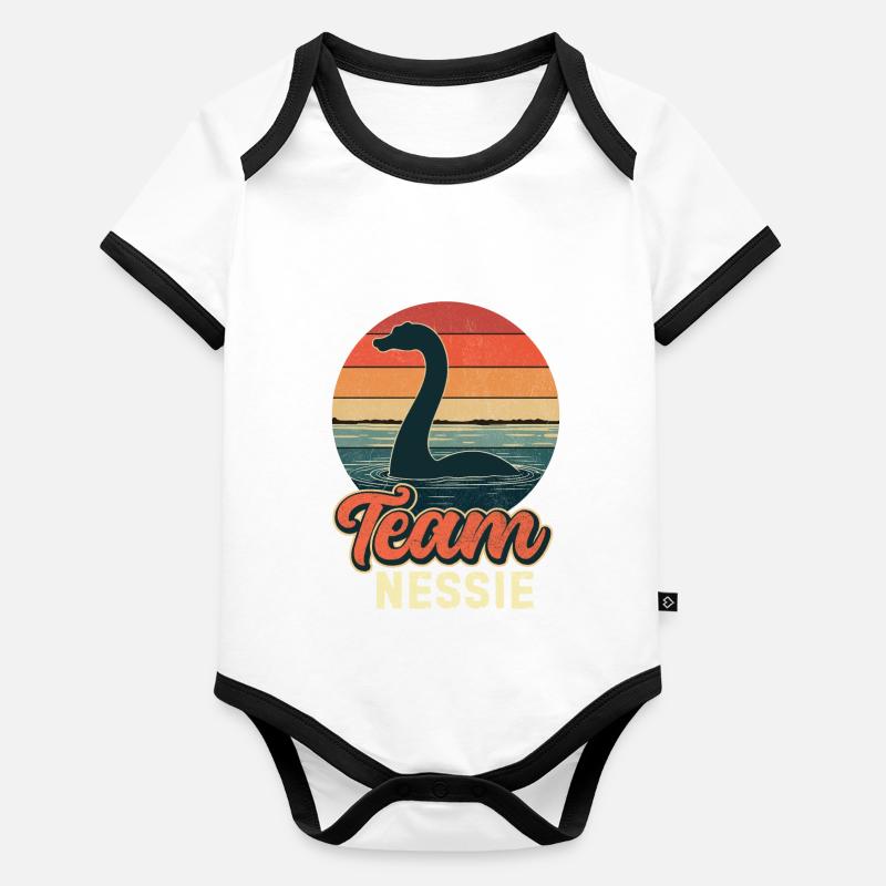 L’équipe Nessie Body Bébé bio contrasté manches courtes