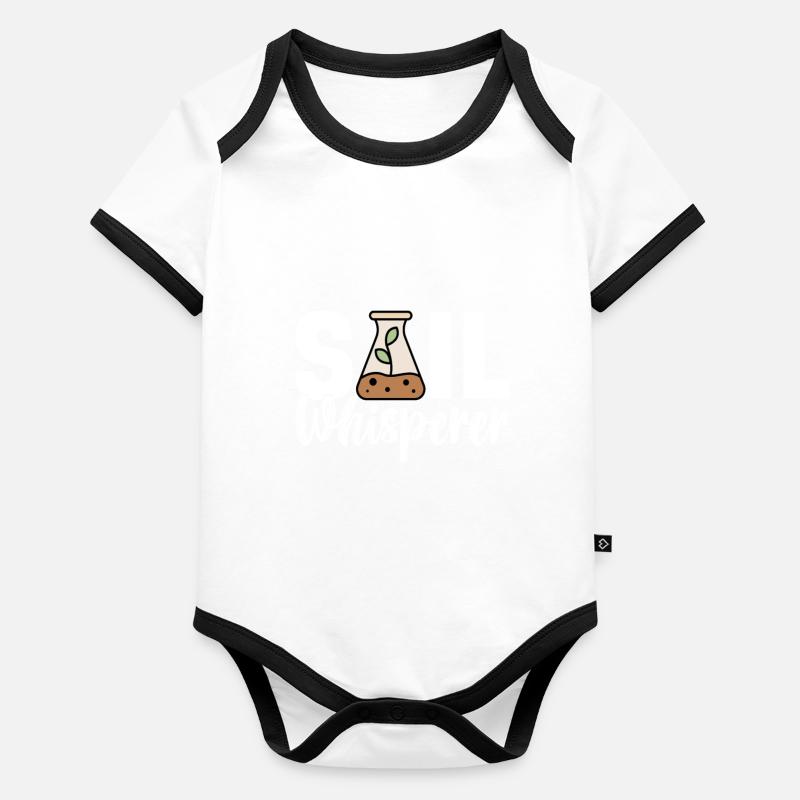 Bodenwissenschaftler Science du sol Body Bébé bio contrasté manches courtes