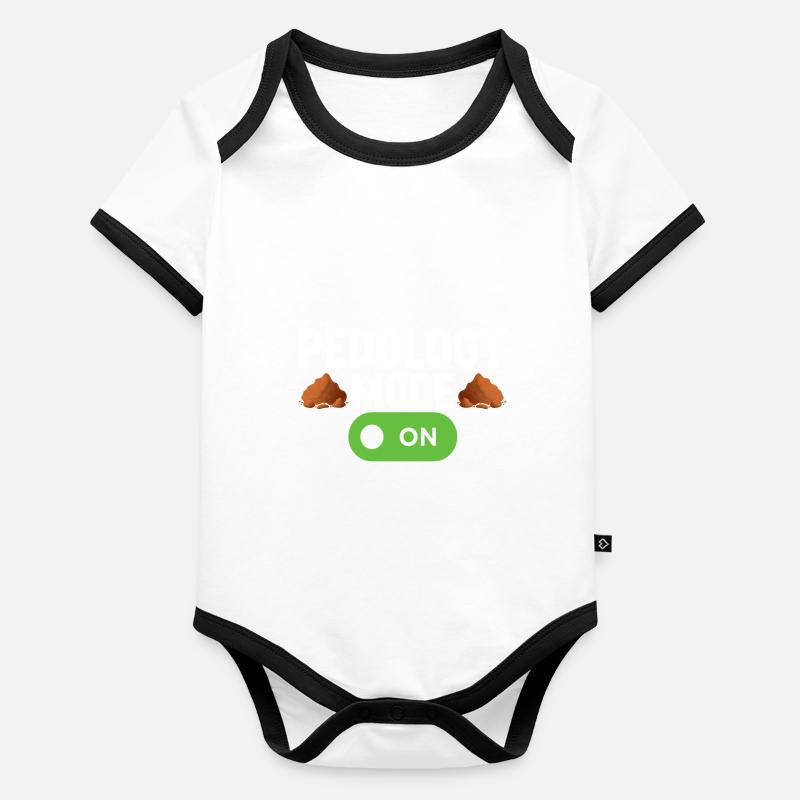 Bodenwissenschaftler Science du sol Body Bébé bio contrasté manches courtes