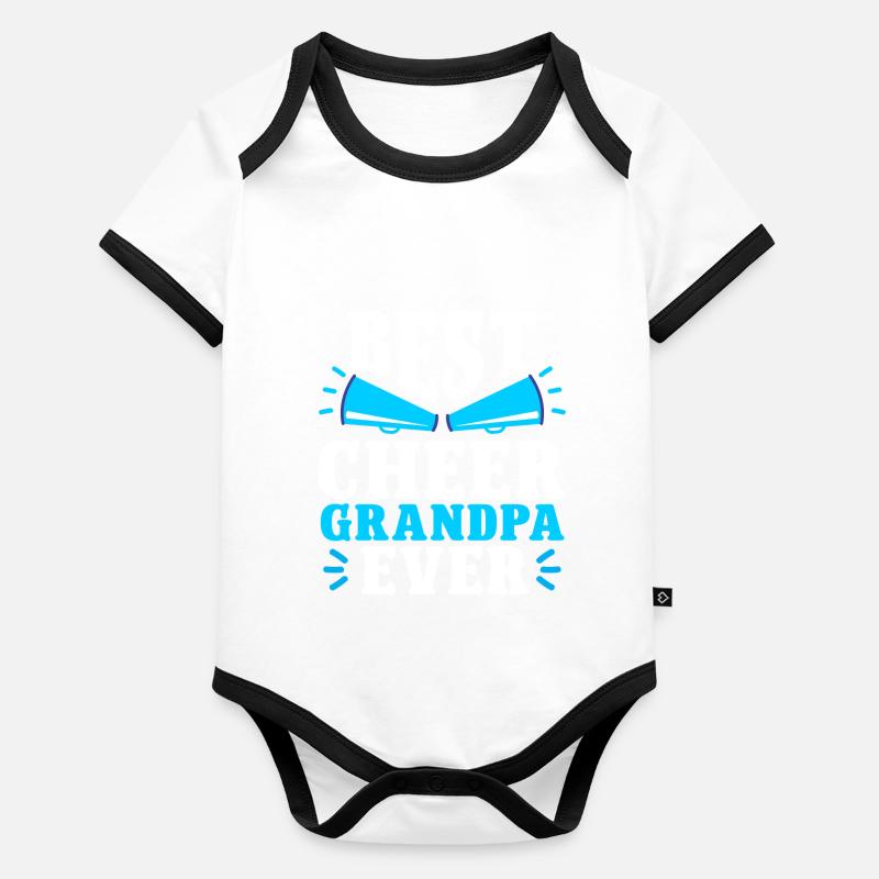 Cheerleading Cheerleader Base Flyer Body Bébé bio contrasté manches courtes