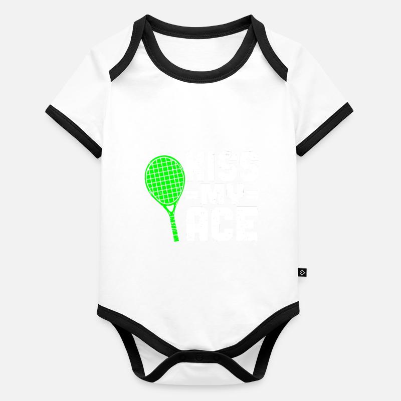 Tennis Player Baby Bio-Kurzarm-Kontrastbody