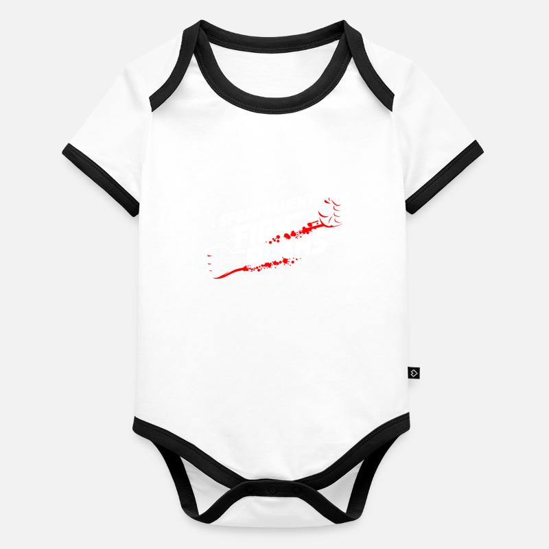 Instructeur Body Bébé bio contrasté manches courtes