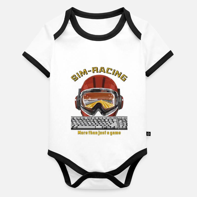 SIM RACING Plus qu’un simple jeu Body Bébé bio contrasté manches courtes