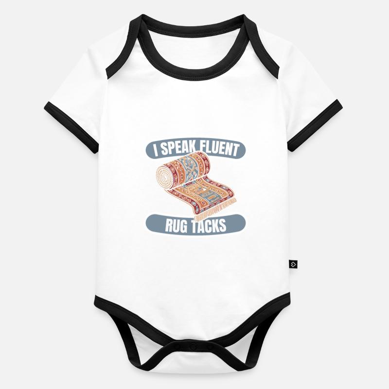 Installateur de tapis Body Bébé bio contrasté manches courtes