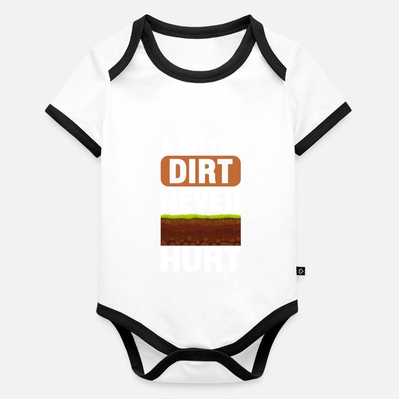 Bodenwissenschaftler Science du sol Body Bébé bio contrasté manches courtes